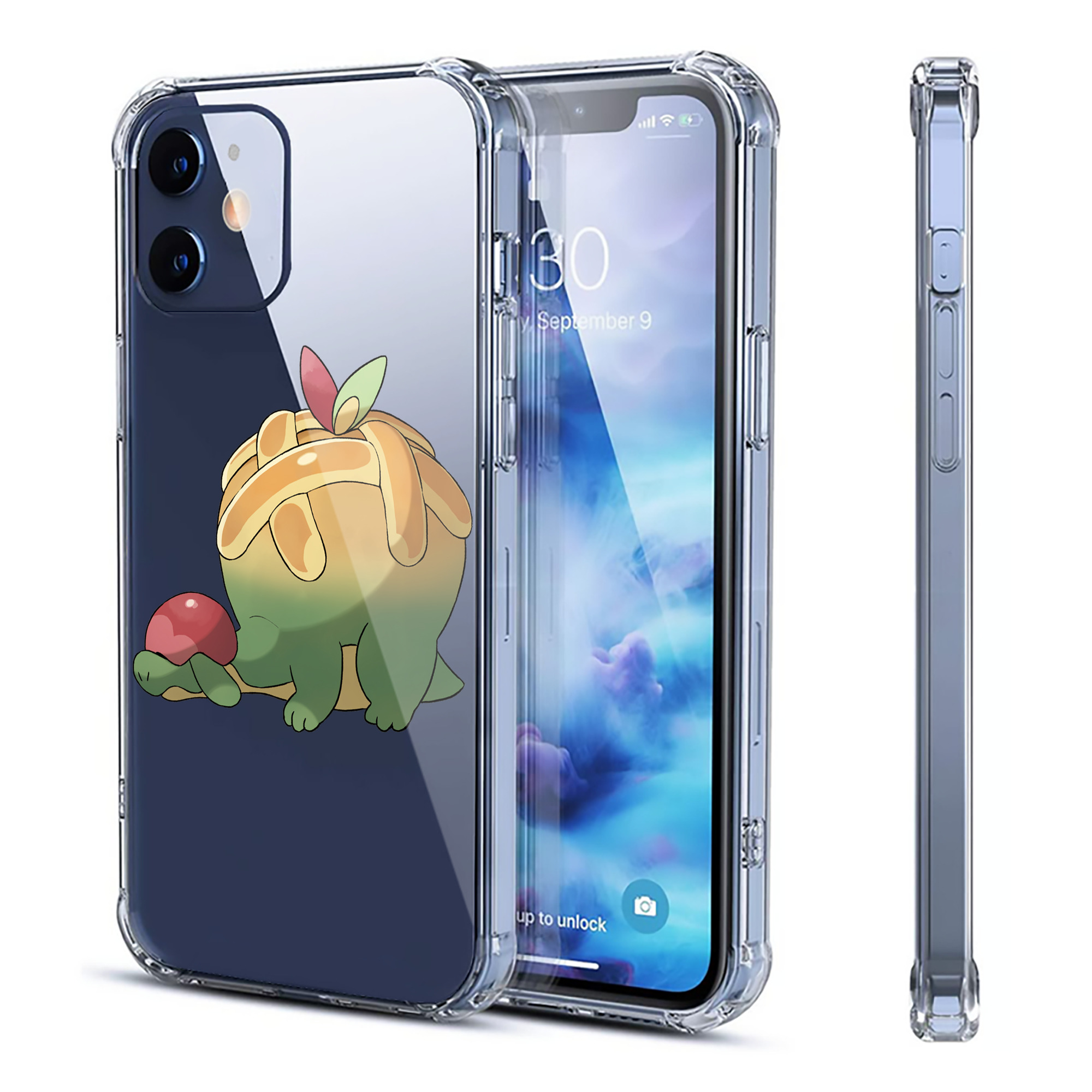（画像用） ポケットモンスター Pokémon 【iPhone 12シリーズ対応】透明スマホケース（クリアソフトケース）
